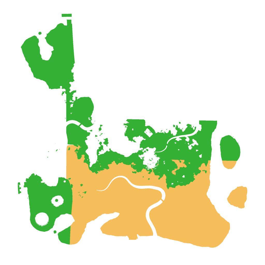 Biome Rust Map: Procedural Map, Size: 3500, Seed: 1992116796