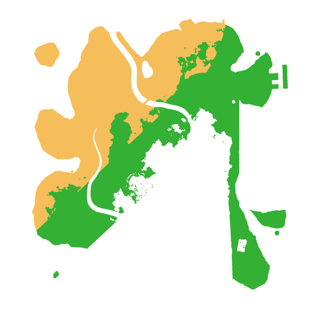 Biome Rust Map: Procedural Map, Size: 2700, Seed: 57389