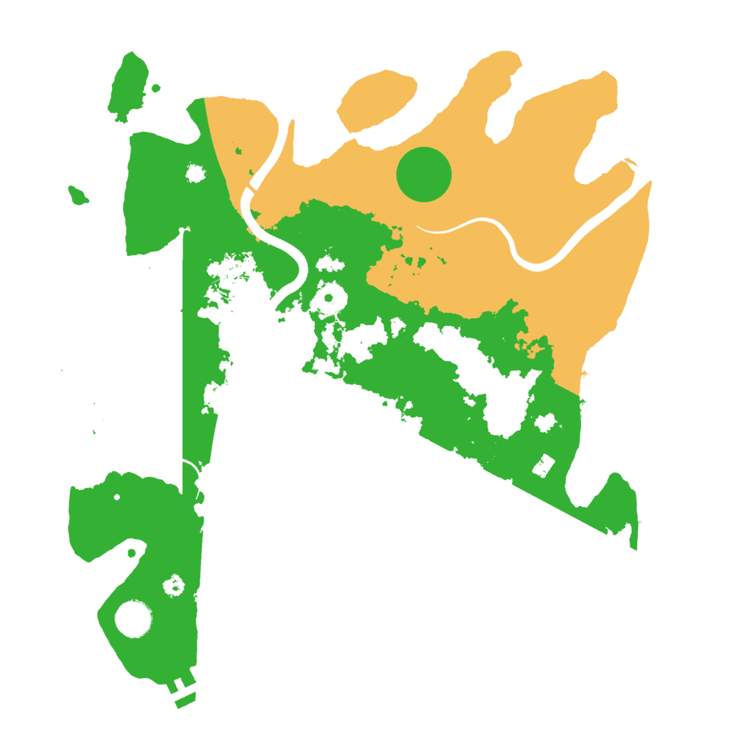 Biome Rust Map: Procedural Map, Size: 3500, Seed: 1343240163