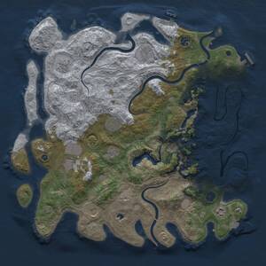 Thumbnail Rust Map: Procedural Map, Size: 4250, Seed: 1097724813, 15 Monuments