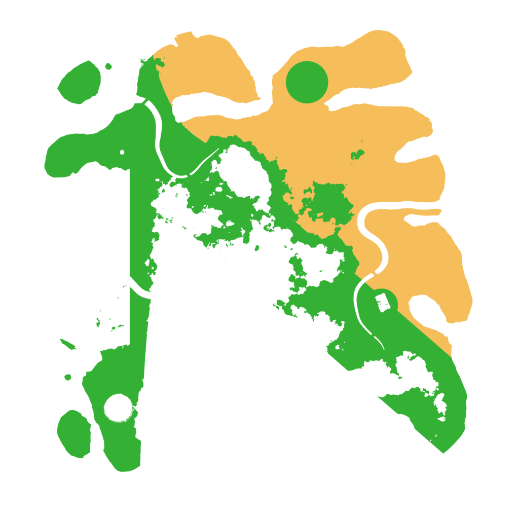 Biome Rust Map: Procedural Map, Size: 3250, Seed: 205276050