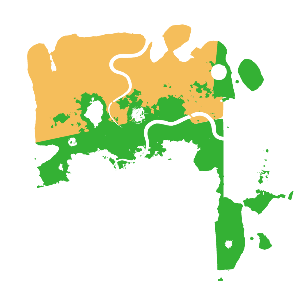 Biome Rust Map: Procedural Map, Size: 3500, Seed: 668572660