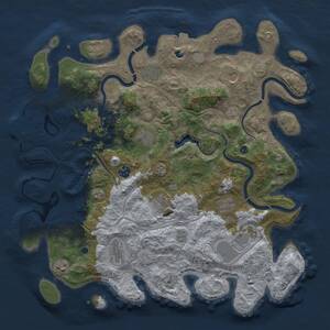 Thumbnail Rust Map: Procedural Map, Size: 4250, Seed: 17122025, 15 Monuments