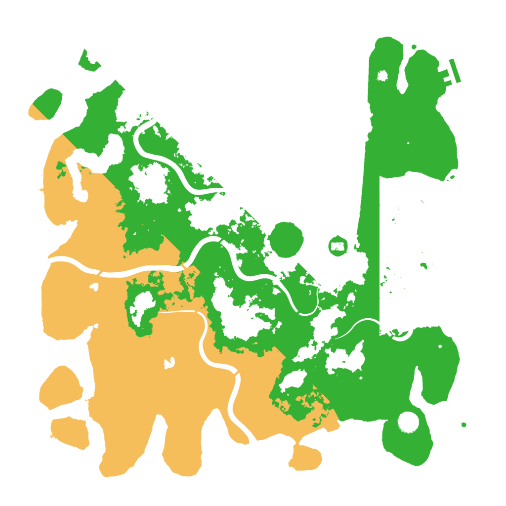 Biome Rust Map: Procedural Map, Size: 4200, Seed: 58394