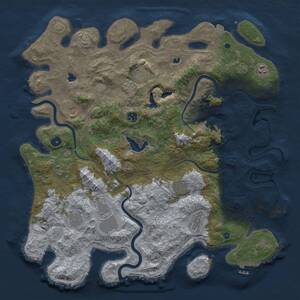 Thumbnail Rust Map: Procedural Map, Size: 4500, Seed: 234792512, 16 Monuments