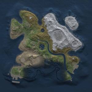 Thumbnail Rust Map: Procedural Map, Size: 2500, Seed: 248336172, 7 Monuments