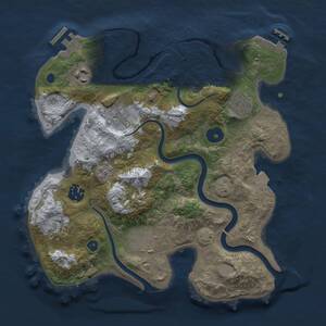 Thumbnail Rust Map: Procedural Map, Size: 3000, Seed: 1147626019, 12 Monuments