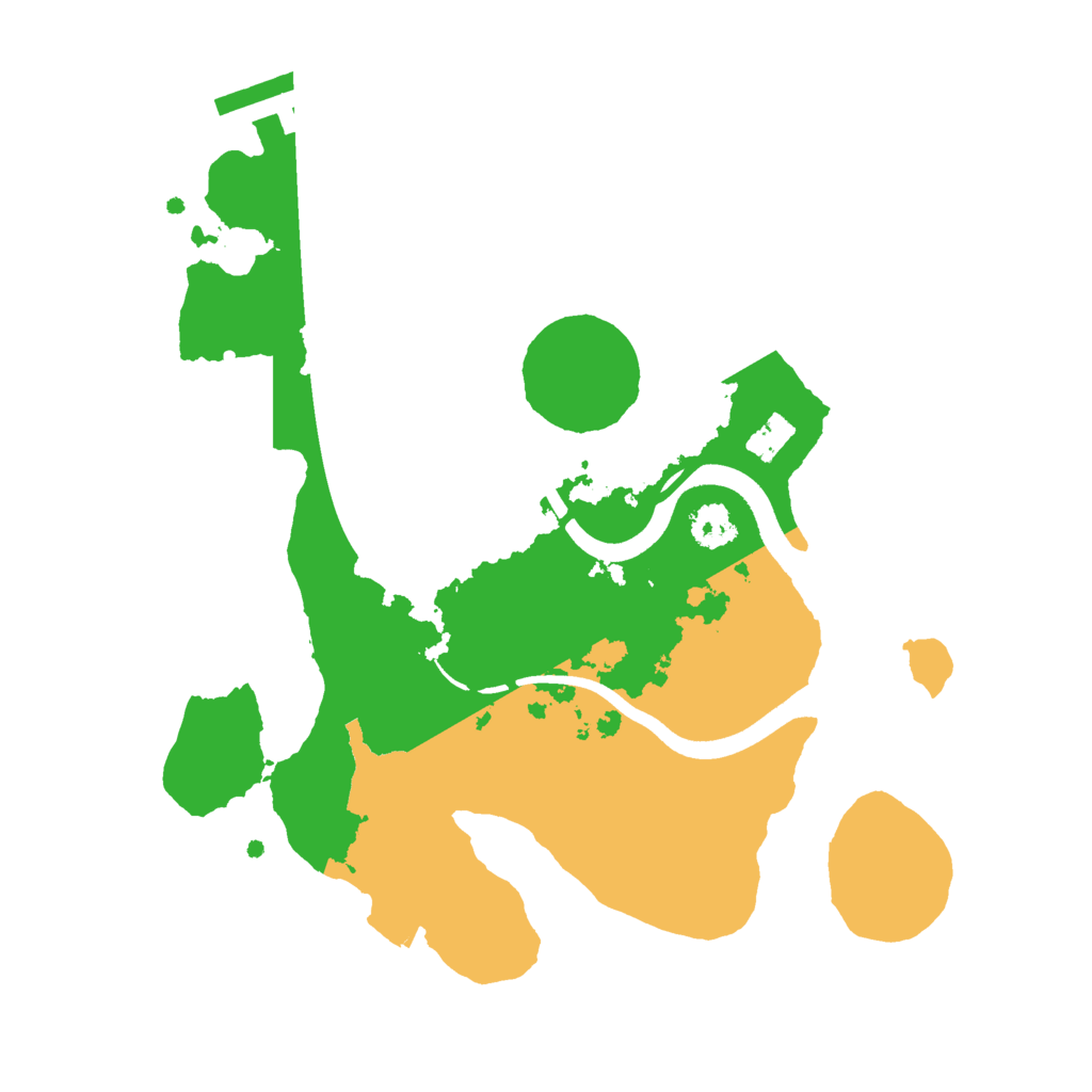 Biome Rust Map: Procedural Map, Size: 2500, Seed: 1001502736