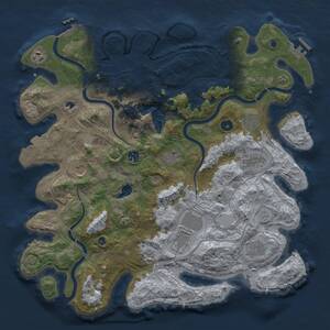 Thumbnail Rust Map: Procedural Map, Size: 4250, Seed: 1203766470, 16 Monuments