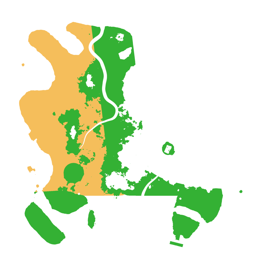 Biome Rust Map: Procedural Map, Size: 3500, Seed: 206801210