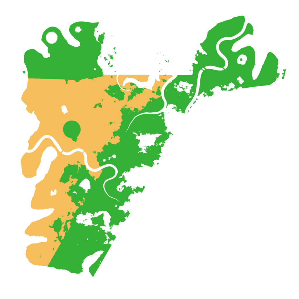 Biome Rust Map: Procedural Map, Size: 4500, Seed: 35457595