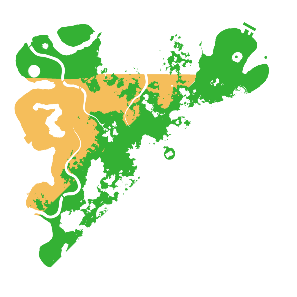 Biome Rust Map: Procedural Map, Size: 4350, Seed: 616966