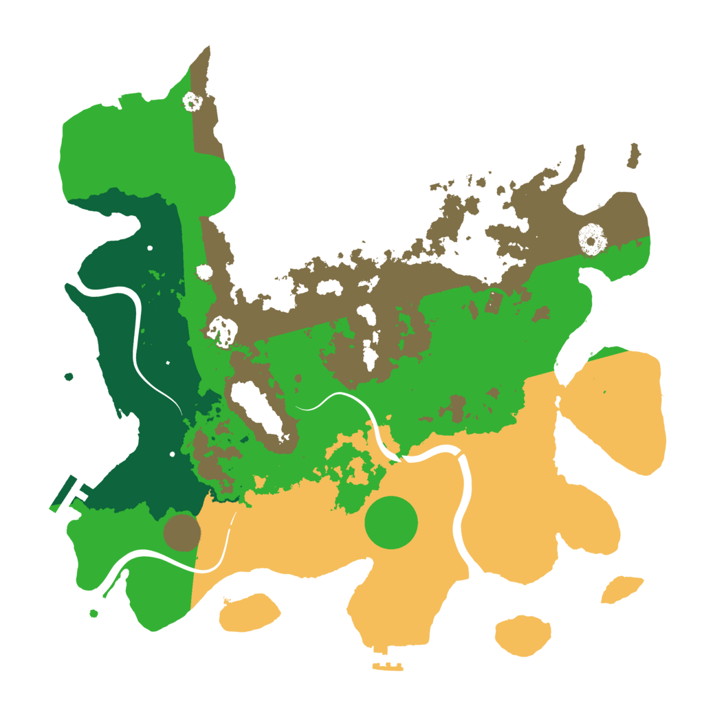 Biome Rust Map: Procedural Map, Size: 3500, Seed: 816822039