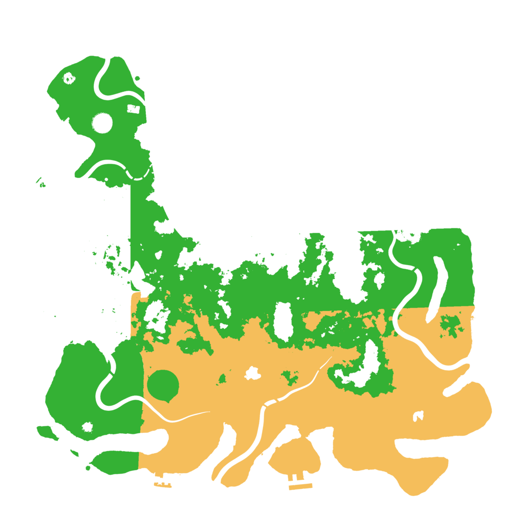 Biome Rust Map: Procedural Map, Size: 4500, Seed: 20251218