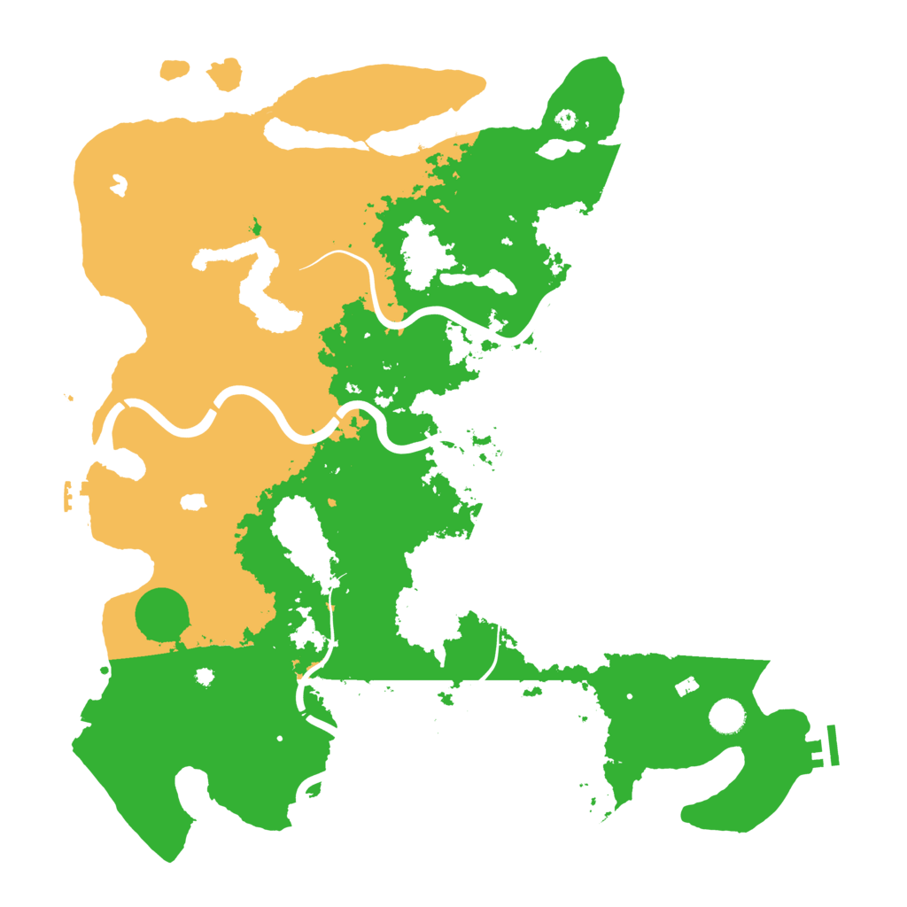 Biome Rust Map: Procedural Map, Size: 4500, Seed: 490385519
