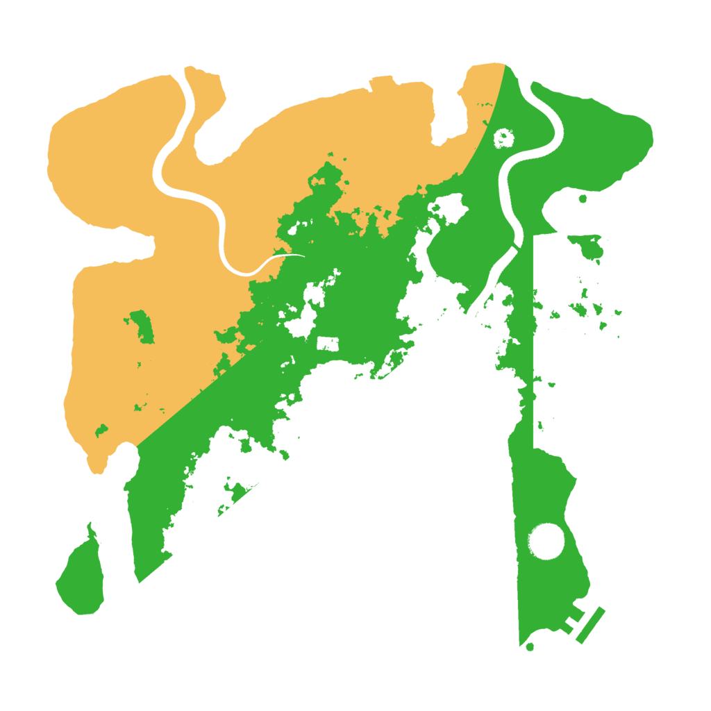 Biome Rust Map: Procedural Map, Size: 3500, Seed: 1022130780