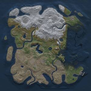 Thumbnail Rust Map: Procedural Map, Size: 4250, Seed: 290850751, 16 Monuments