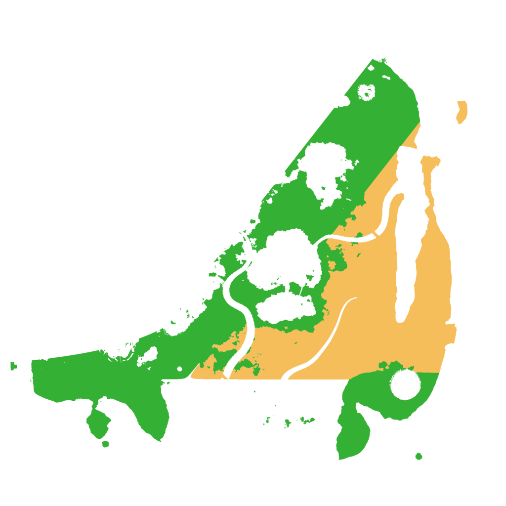 Biome Rust Map: Procedural Map, Size: 3000, Seed: 64675107