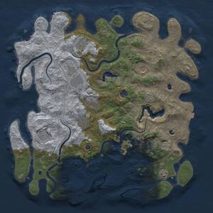 Thumbnail Rust Map: Procedural Map, Size: 4500, Seed: 1529114540, 15 Monuments