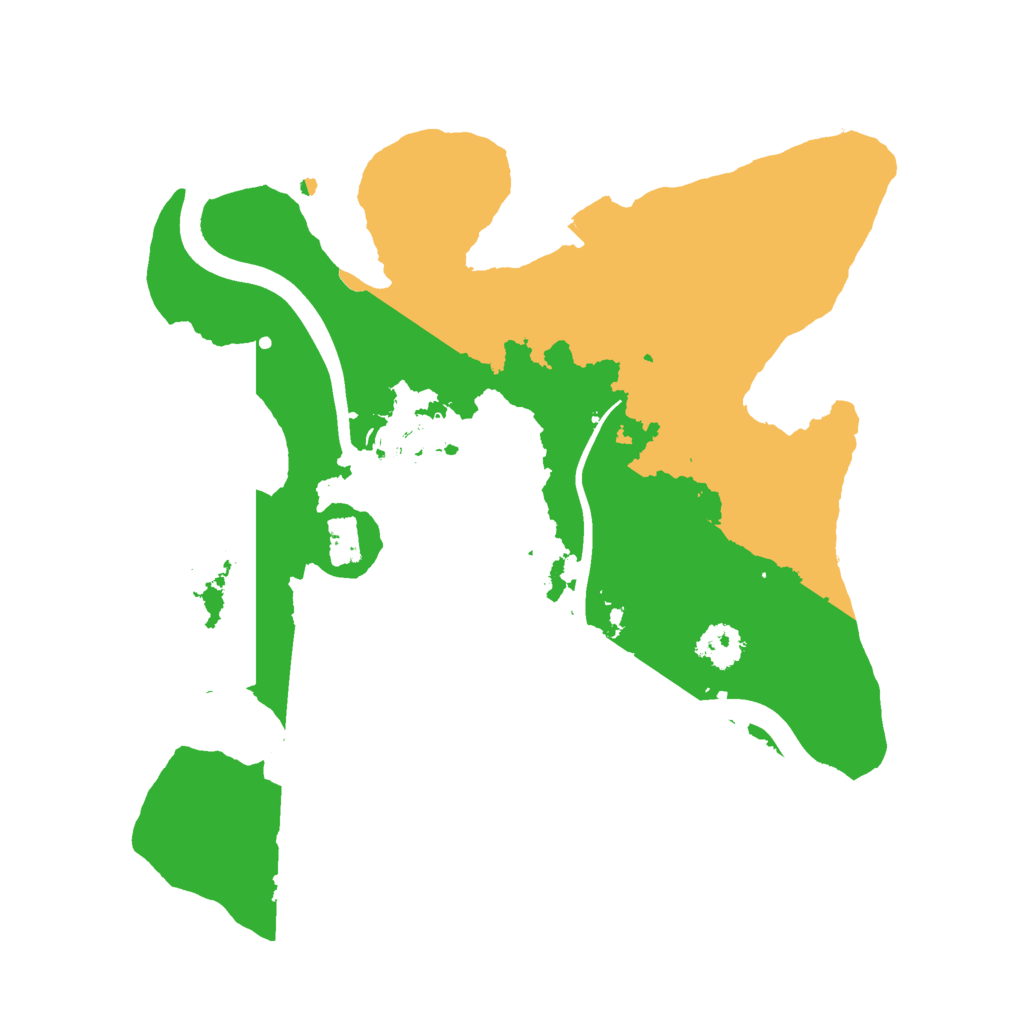 Biome Rust Map: Procedural Map, Size: 2350, Seed: 822859750