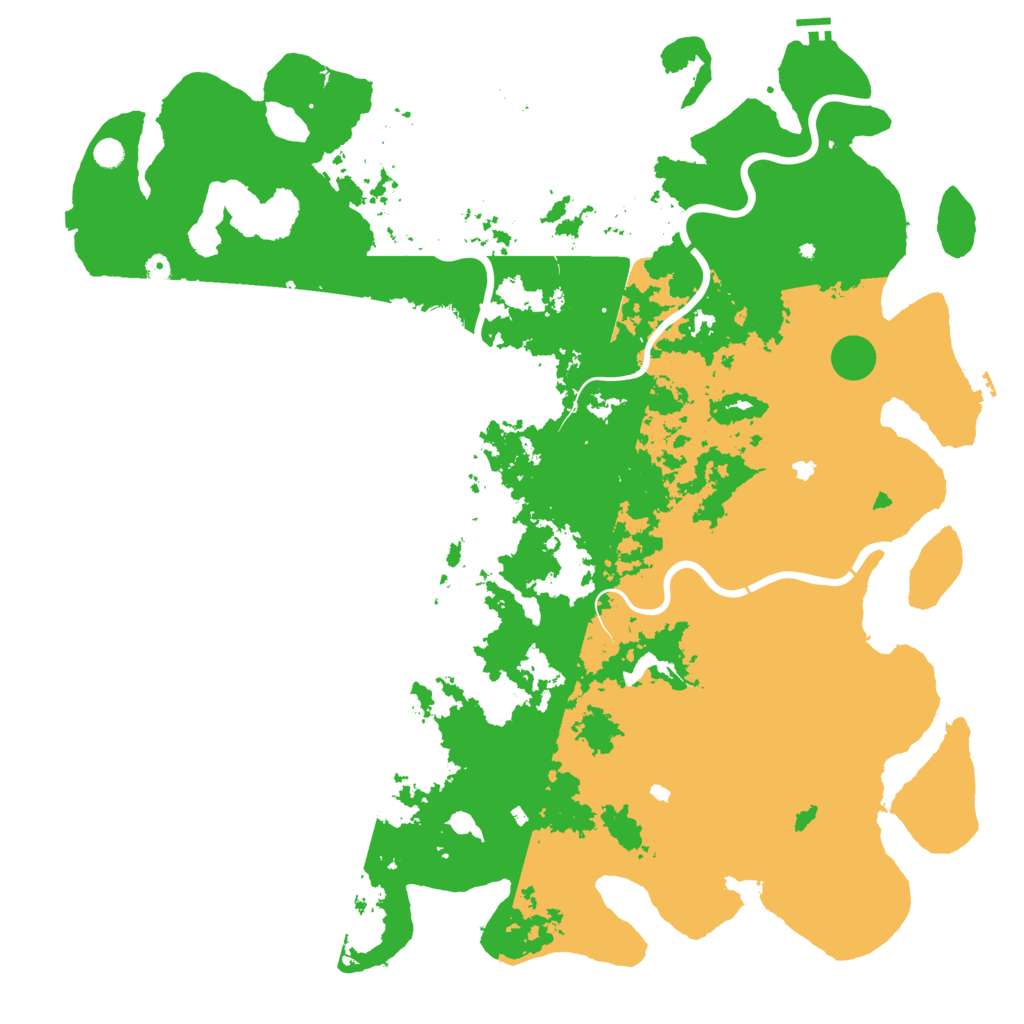 Biome Rust Map: Procedural Map, Size: 6000, Seed: 10956500