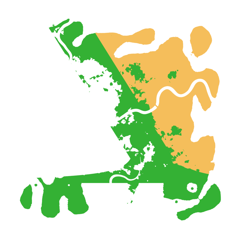 Biome Rust Map: Procedural Map, Size: 3600, Seed: 686