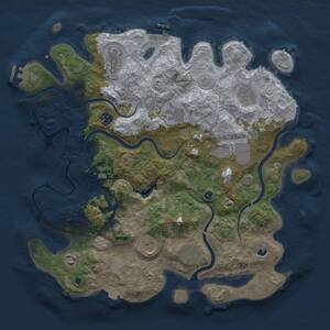 Thumbnail Rust Map: Procedural Map, Size: 4000, Seed: 85667895, 15 Monuments