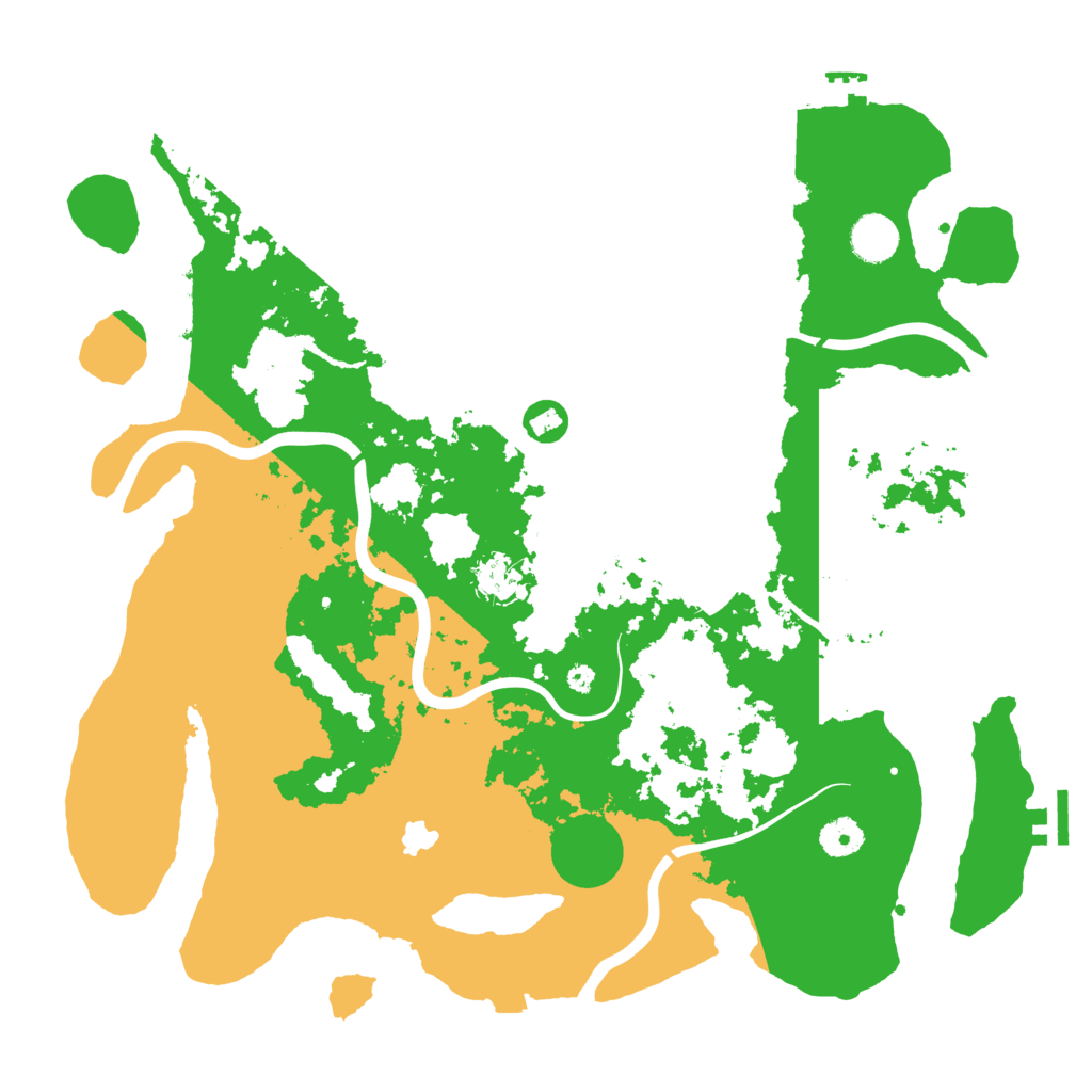 Biome Rust Map: Procedural Map, Size: 4000, Seed: 2345678