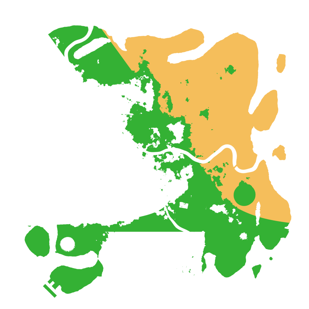 Biome Rust Map: Procedural Map, Size: 3800, Seed: 93525901