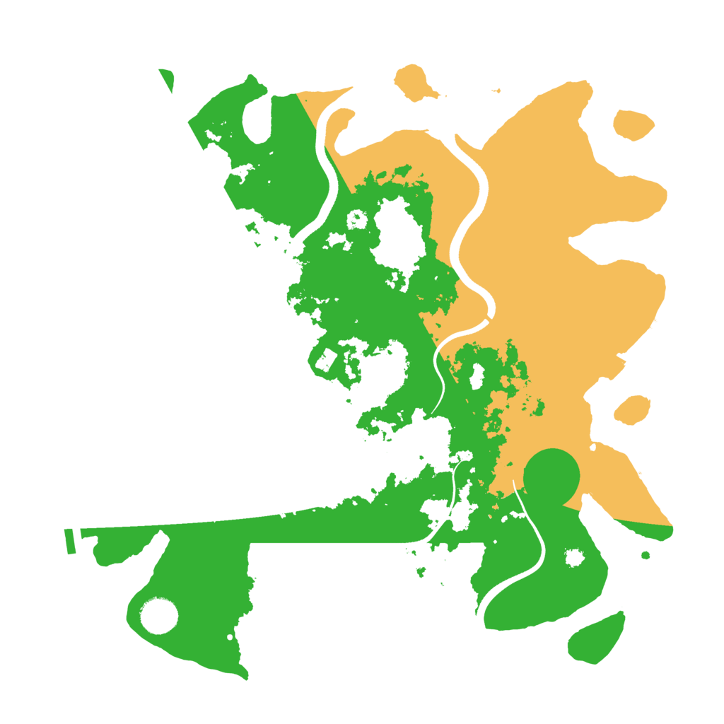 Biome Rust Map: Procedural Map, Size: 3500, Seed: 1233390001