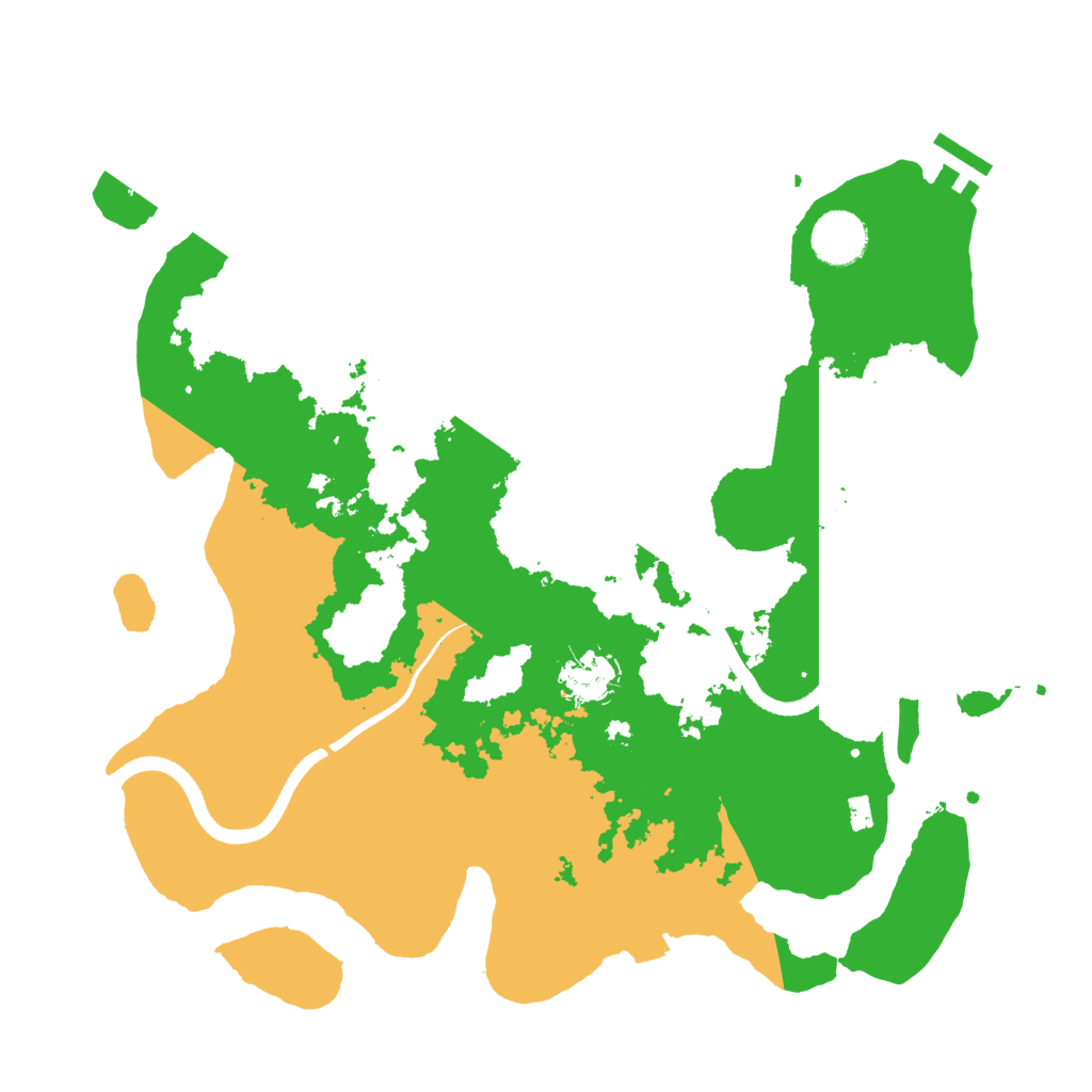 Biome Rust Map: Procedural Map, Size: 3500, Seed: 183763085