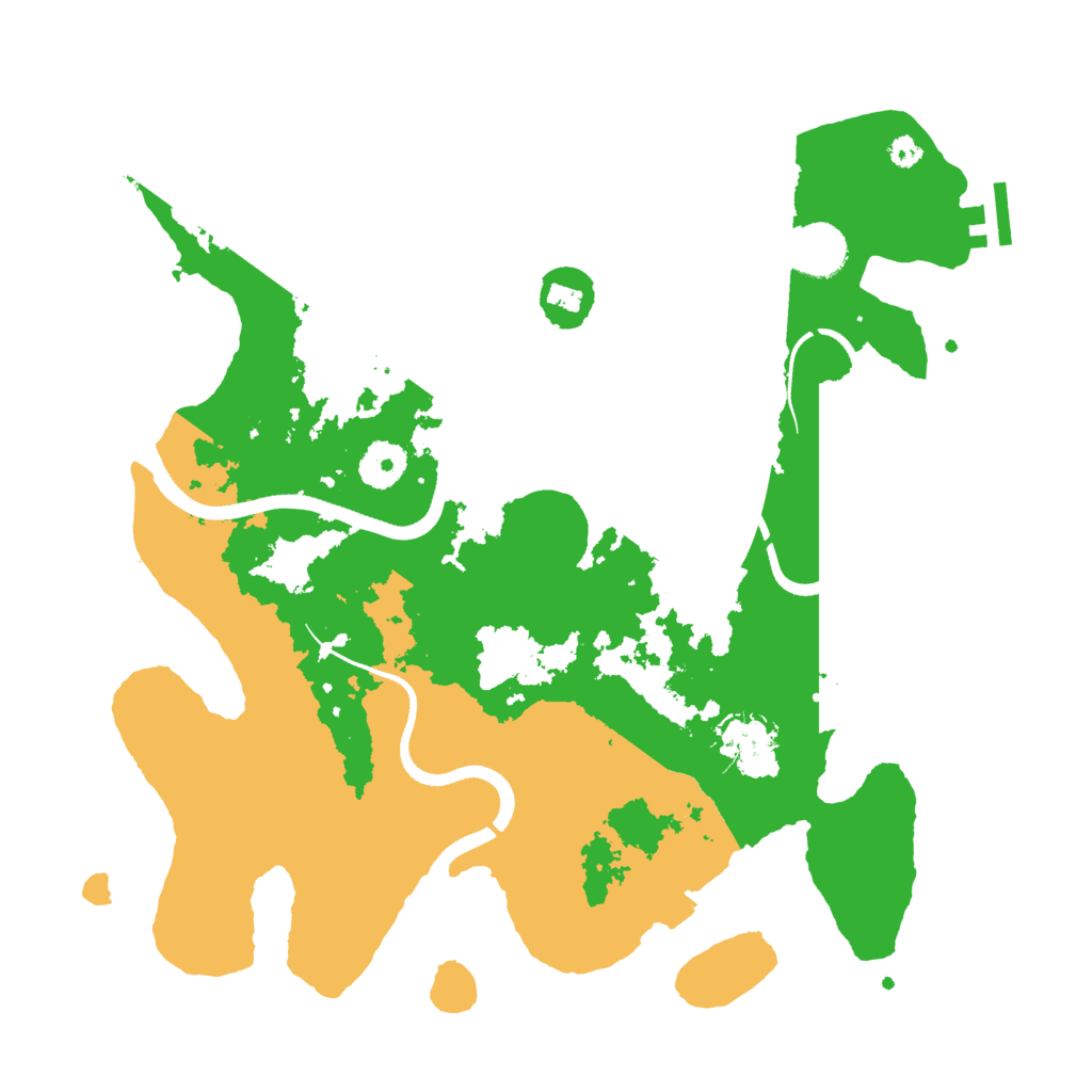 Biome Rust Map: Procedural Map, Size: 3500, Seed: 76775447