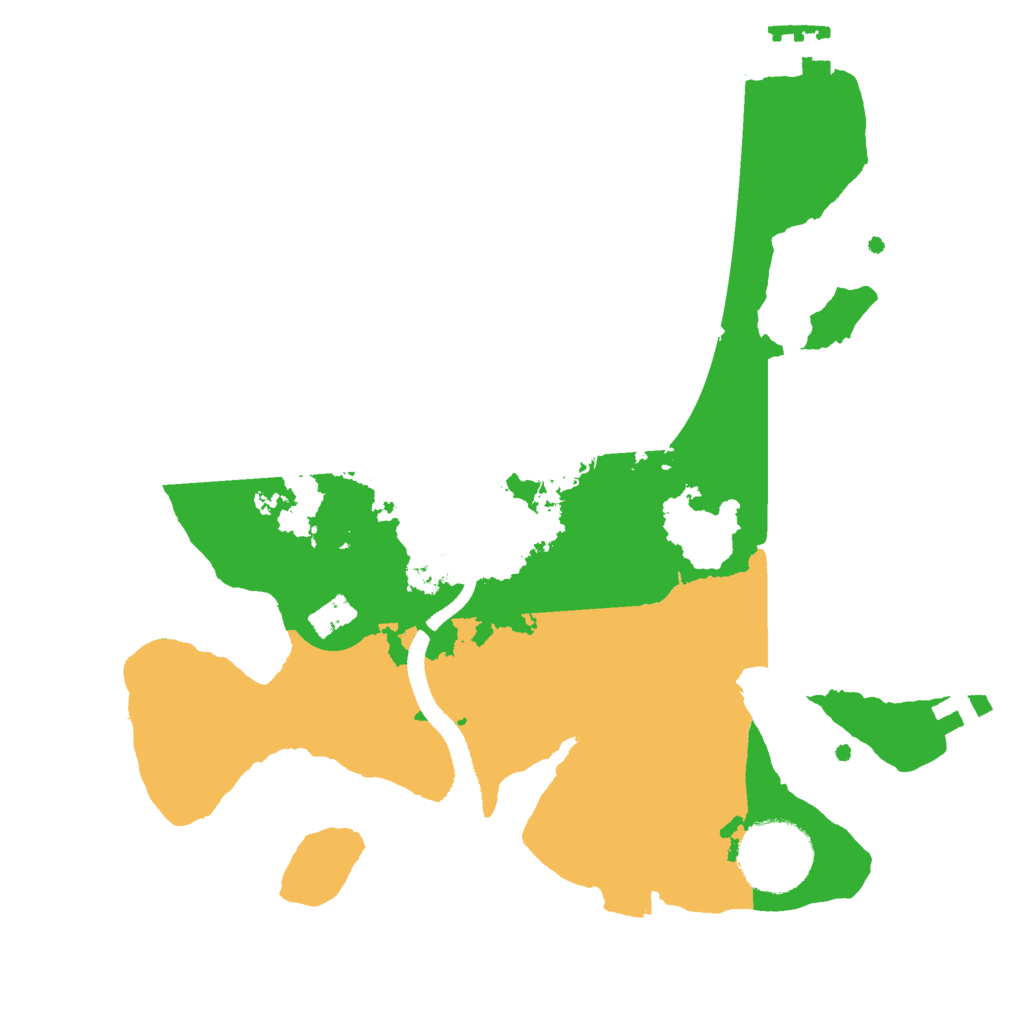 Biome Rust Map: Procedural Map, Size: 2500, Seed: 1818476703