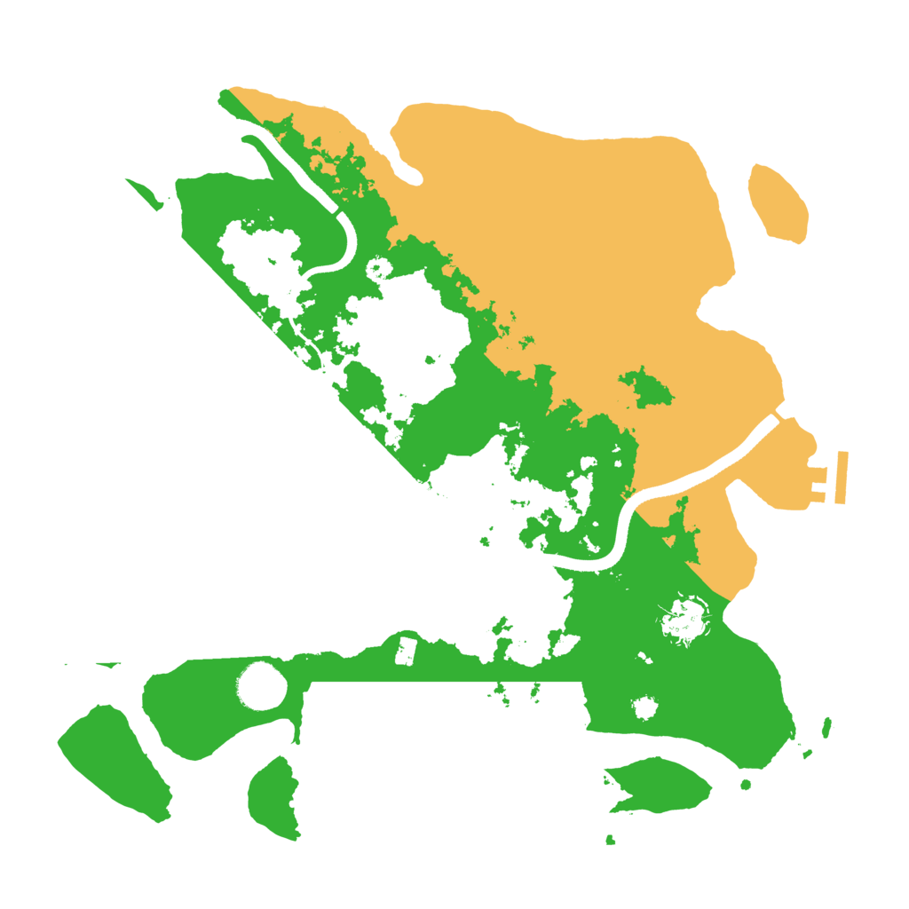 Biome Rust Map: Procedural Map, Size: 3500, Seed: 119191625