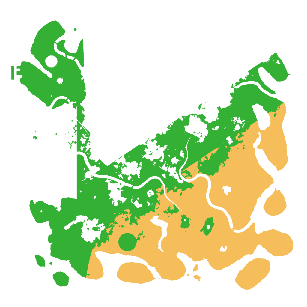 Biome Rust Map: Procedural Map, Size: 4500, Seed: 1999216016