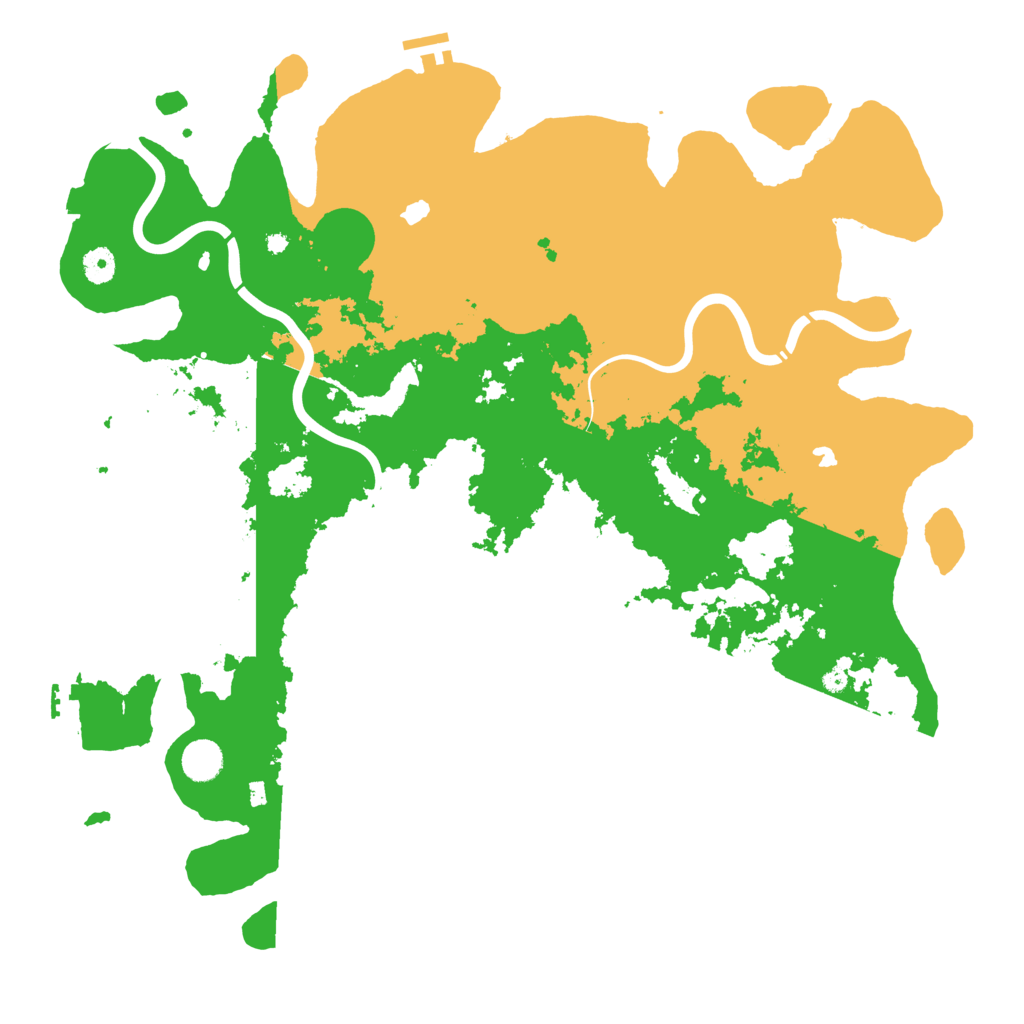 Biome Rust Map: Procedural Map, Size: 4500, Seed: 99375574