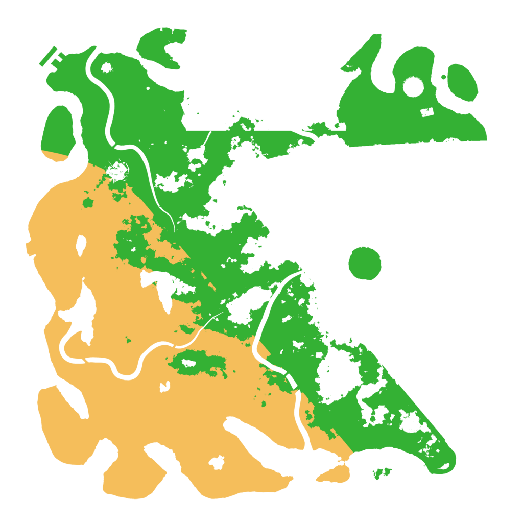 Biome Rust Map: Procedural Map, Size: 4500, Seed: 343193745