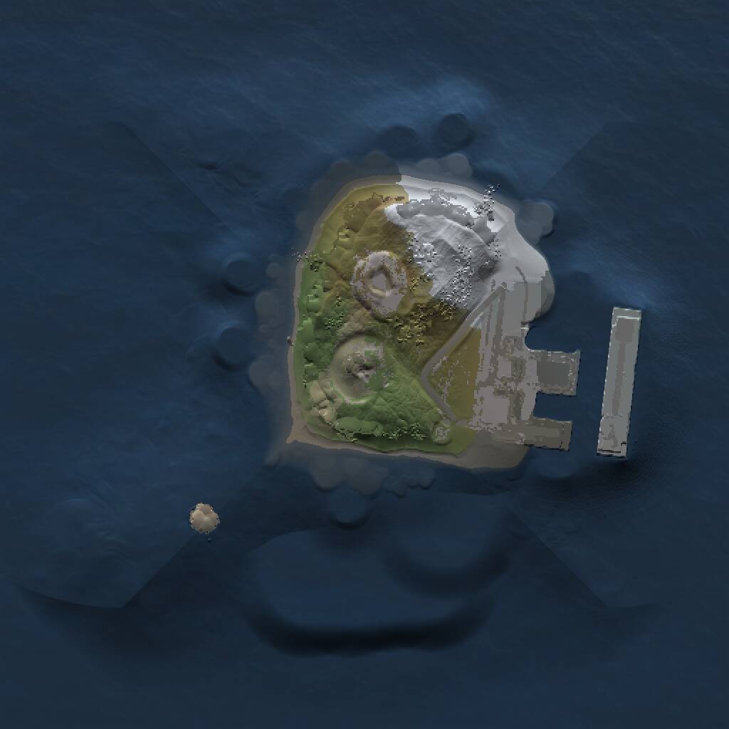 Rust Map: Procedural Map, Size: 1000, Seed: 509241718, 2 Monuments