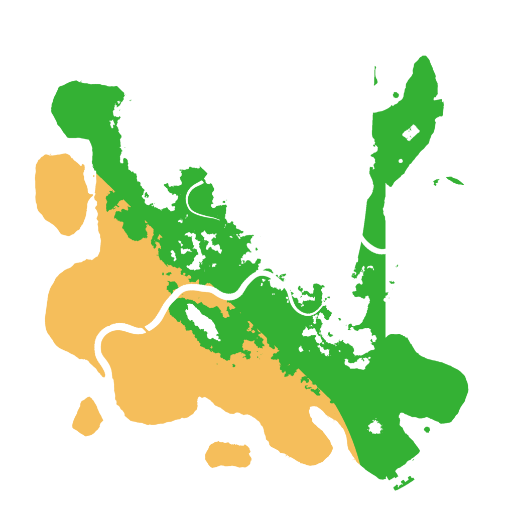 Biome Rust Map: Procedural Map, Size: 3500, Seed: 10680582