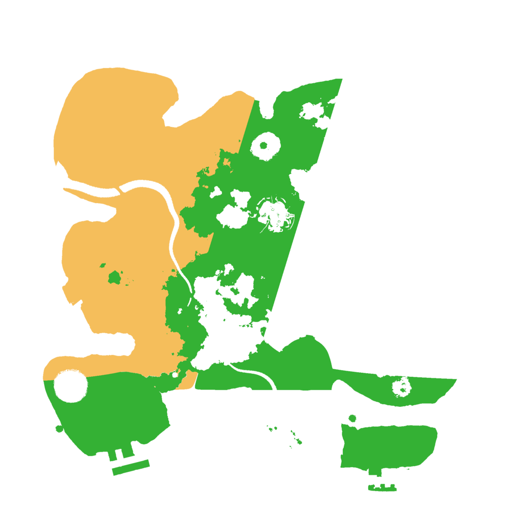 Biome Rust Map: Procedural Map, Size: 2800, Seed: 153429834