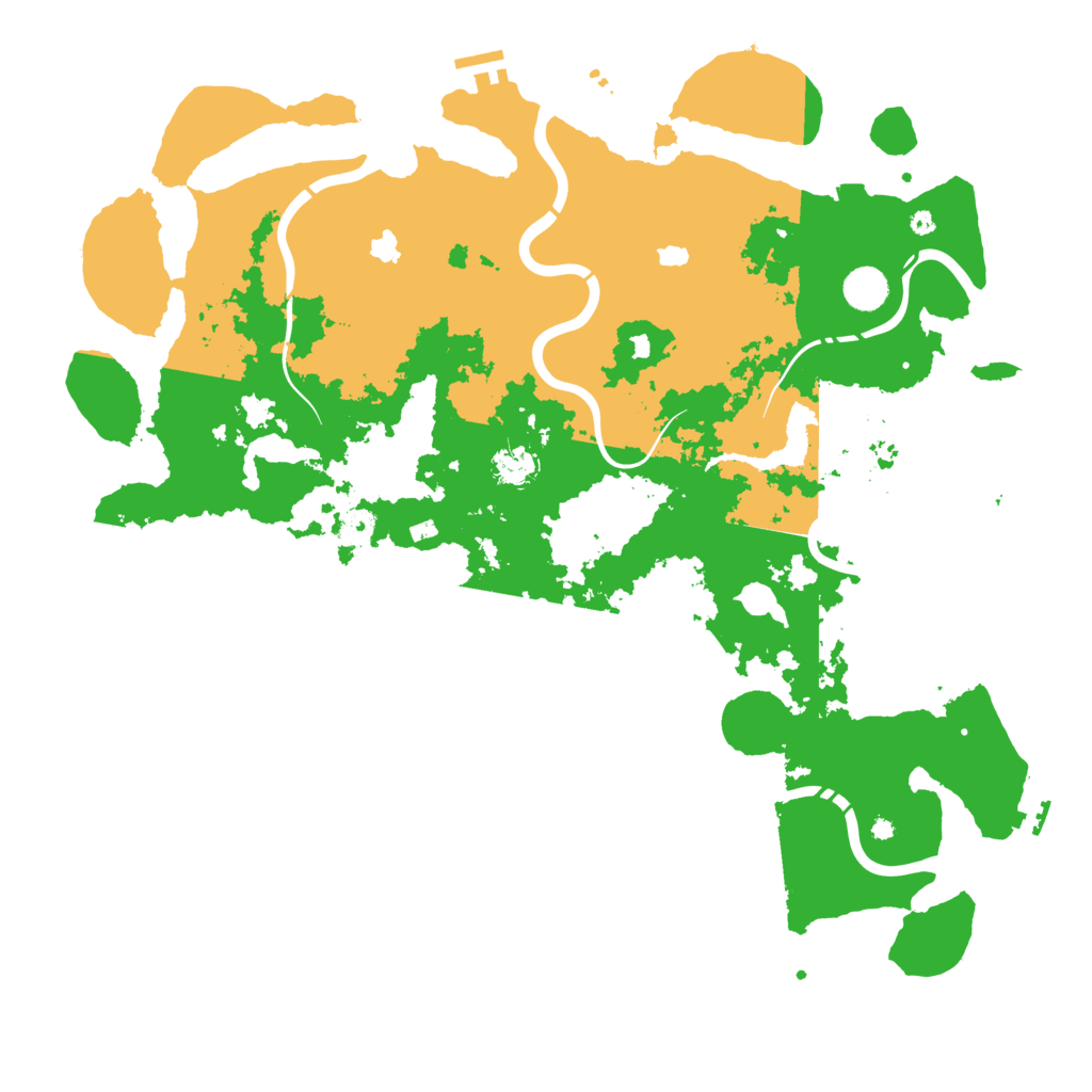 Biome Rust Map: Procedural Map, Size: 4500, Seed: 232119591