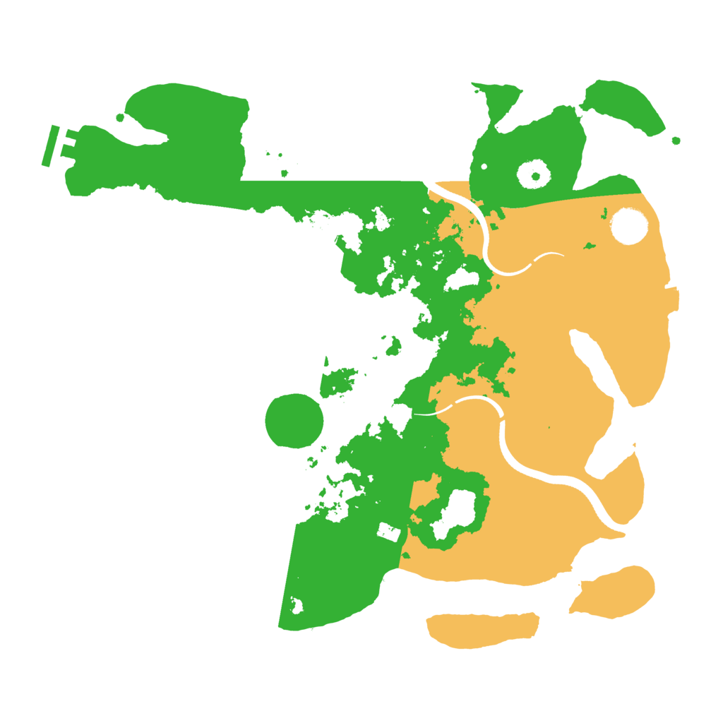Biome Rust Map: Procedural Map, Size: 3500, Seed: 504919942