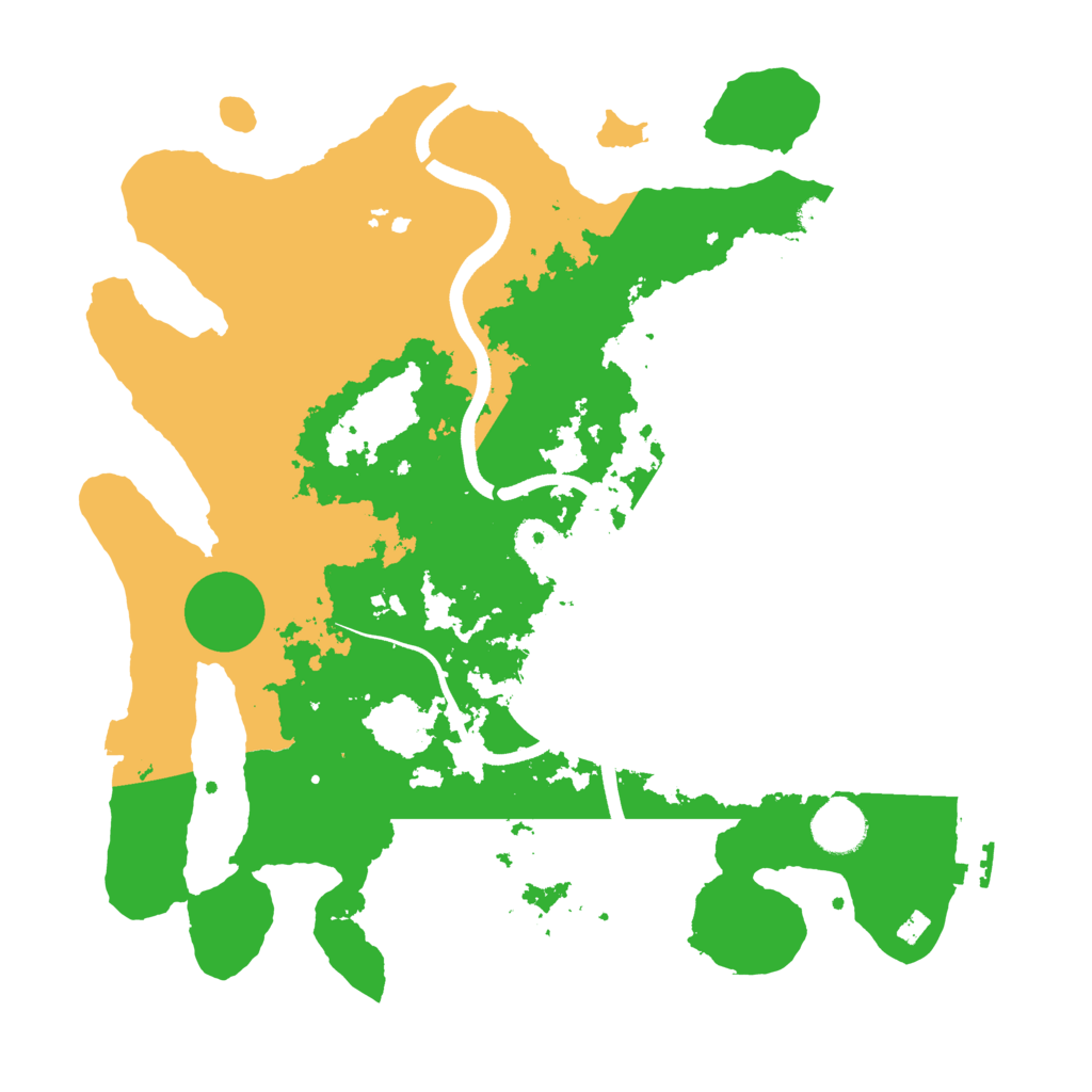 Biome Rust Map: Procedural Map, Size: 3600, Seed: 310210344