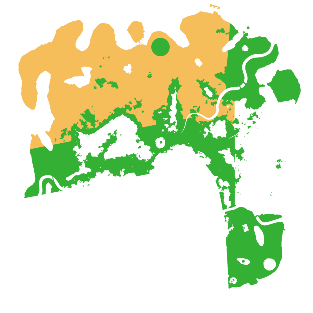 Biome Rust Map: Procedural Map, Size: 4500, Seed: 304735043