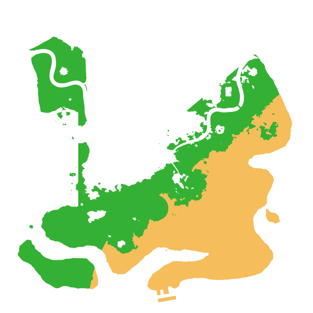 Biome Rust Map: Procedural Map, Size: 3500, Seed: 761045266