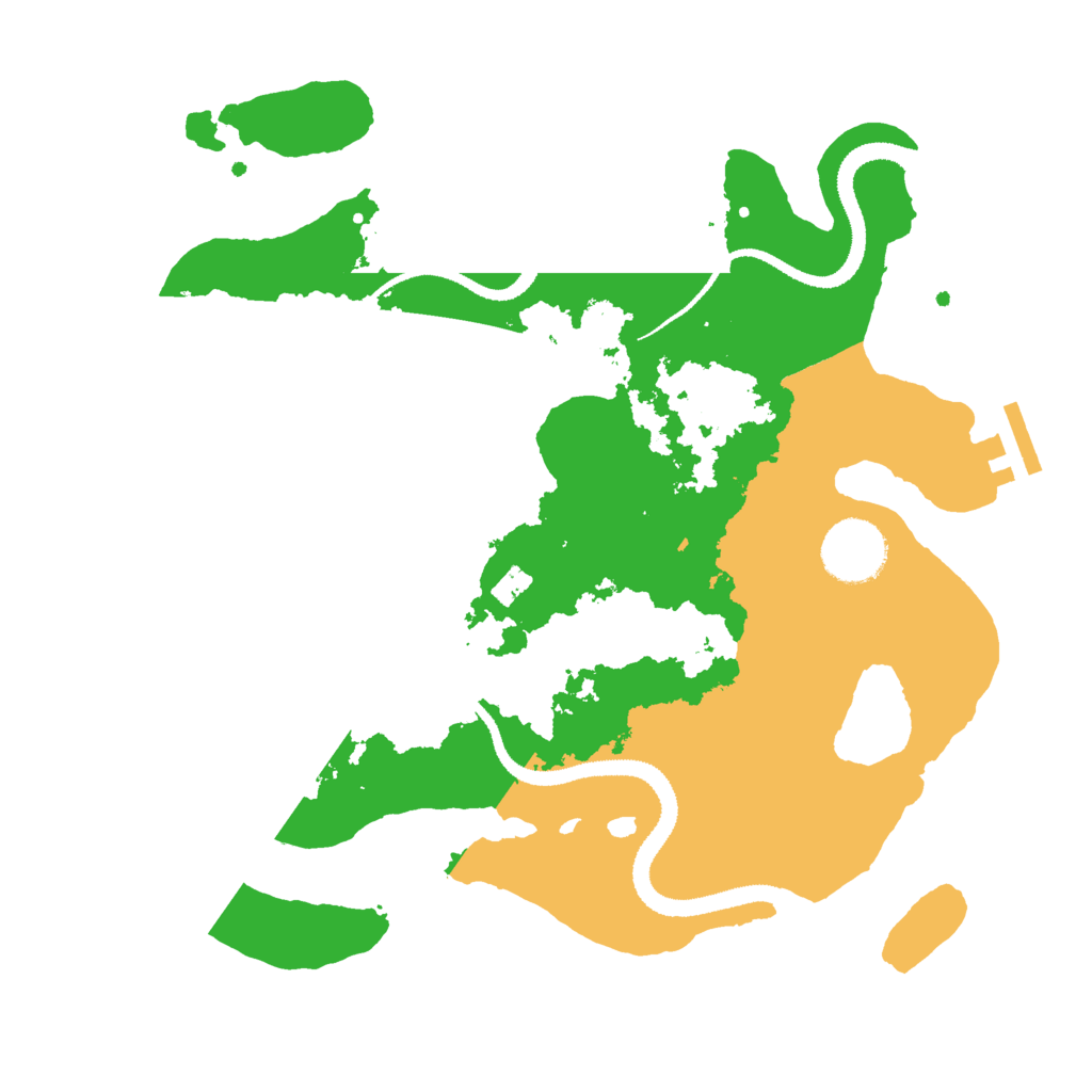 Biome Rust Map: Procedural Map, Size: 3000, Seed: 3412689