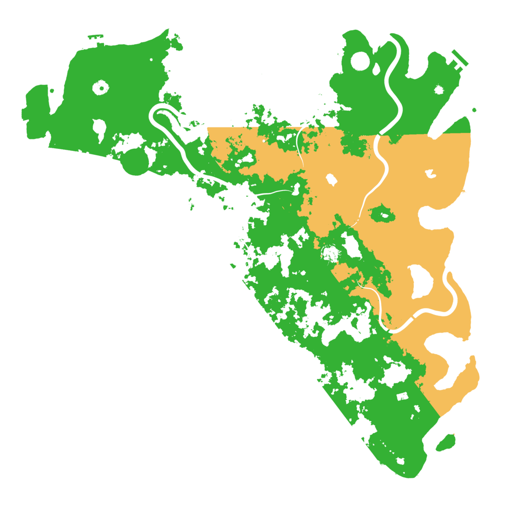 Biome Rust Map: Procedural Map, Size: 5000, Seed: 1766145706