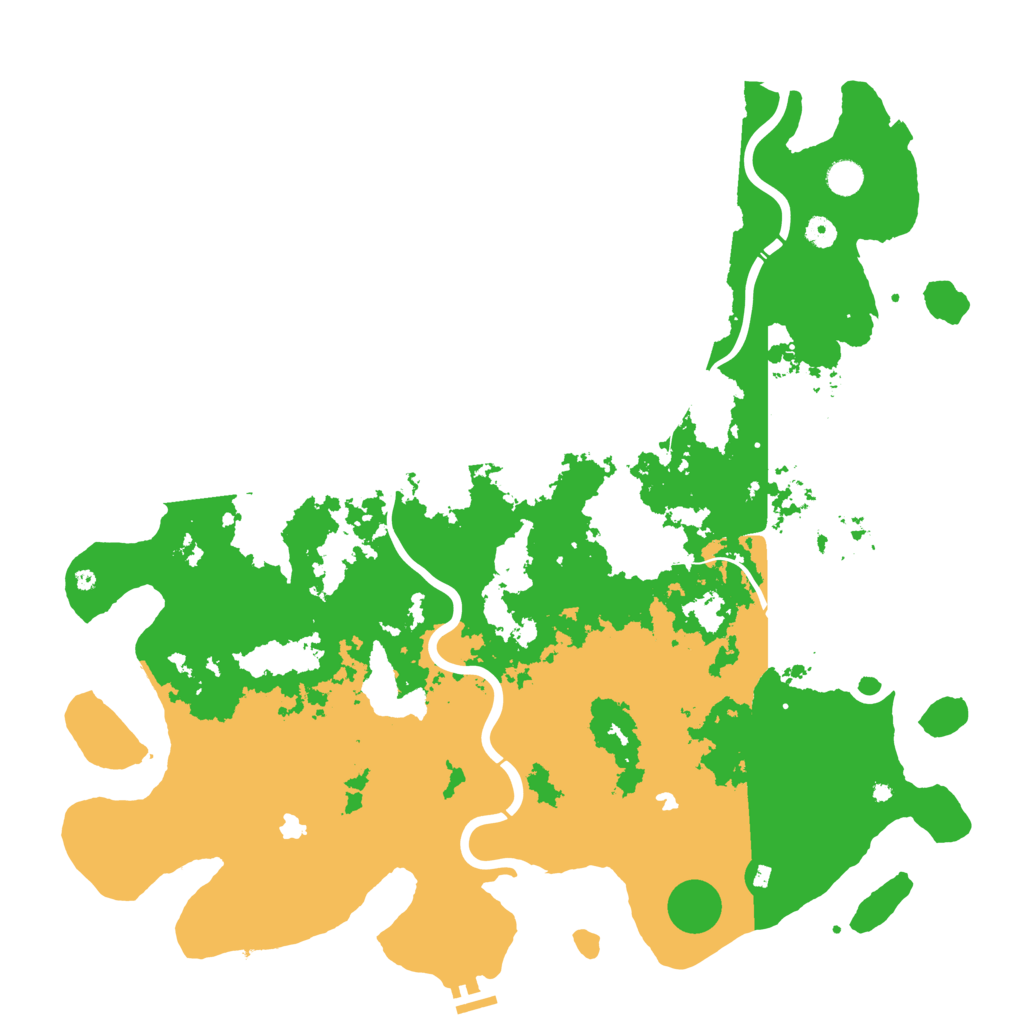 Biome Rust Map: Procedural Map, Size: 5000, Seed: 664949958