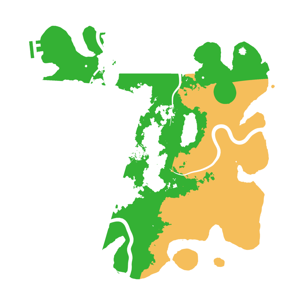 Biome Rust Map: Procedural Map, Size: 3500, Seed: 672407808