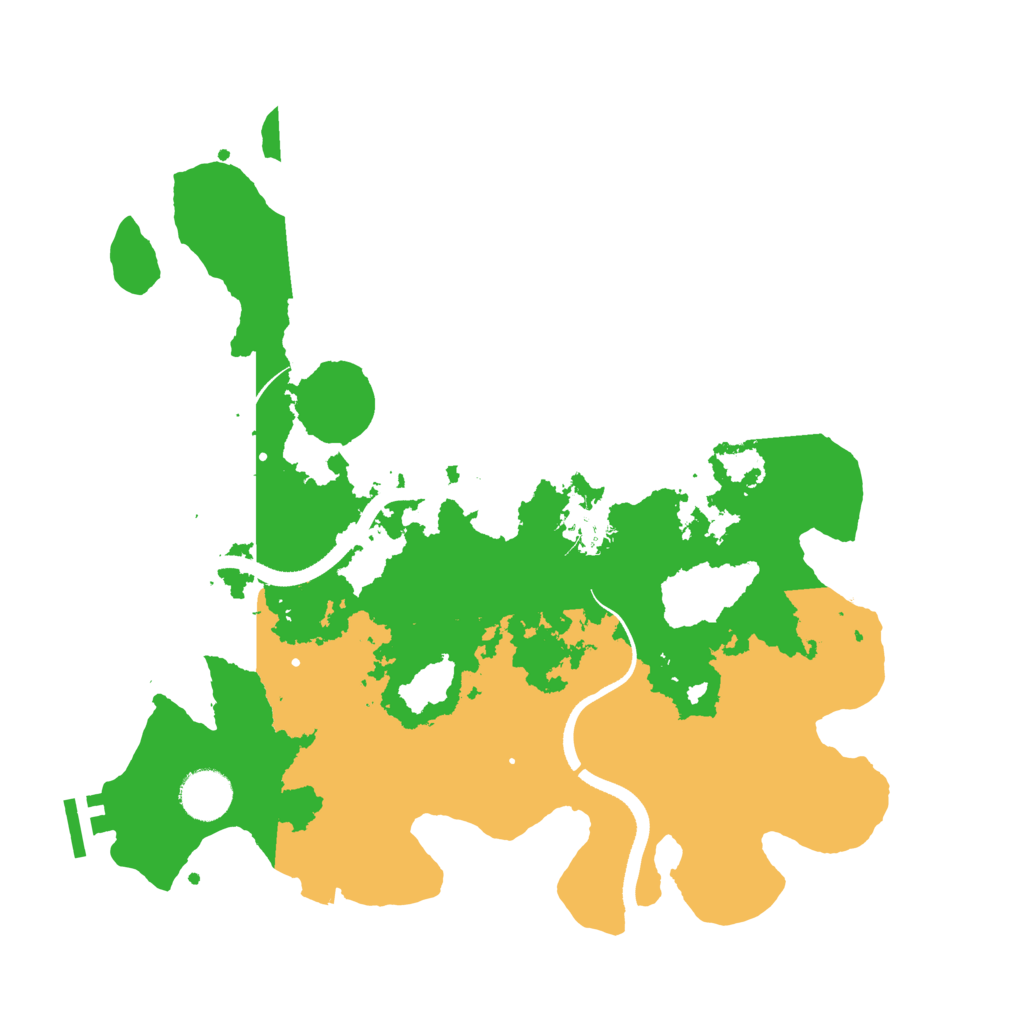 Biome Rust Map: Procedural Map, Size: 3500, Seed: 306561498